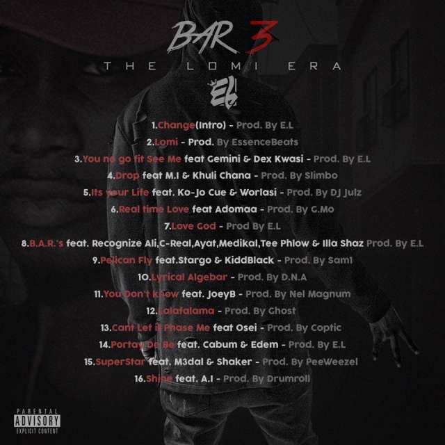 Bar 3 has 16 tracks, lasting a total of 1 hour, 6 minutes and 4 seconds