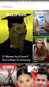 The Snapchat Discover Feature