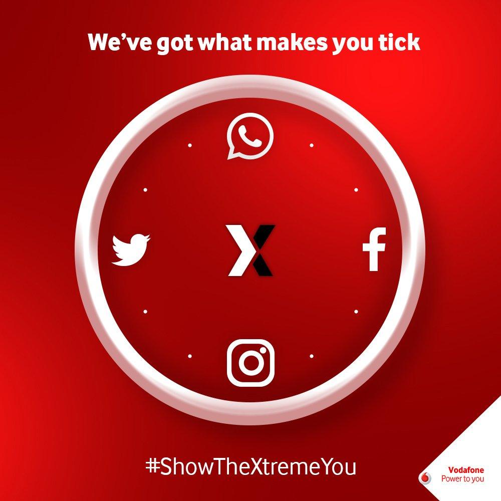 Vodafone X Bundles offer your browsing data as well as data to surf the most popular social media sites
