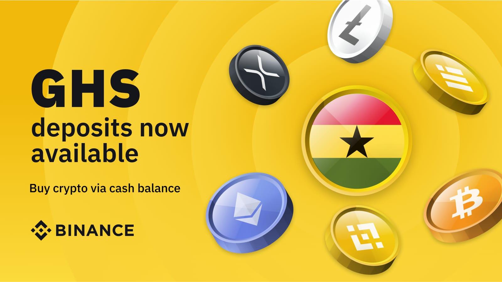 Binance Launches New Fiat On-Ramp for the Ghanaian Cedi (GHS)